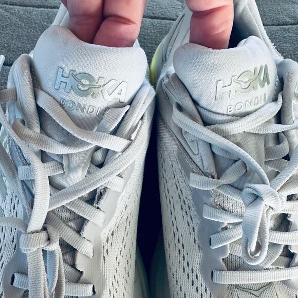 hoka one one bondi 8 nimbus cloud/luminary green women’s size 8b - Picture 7 of 11